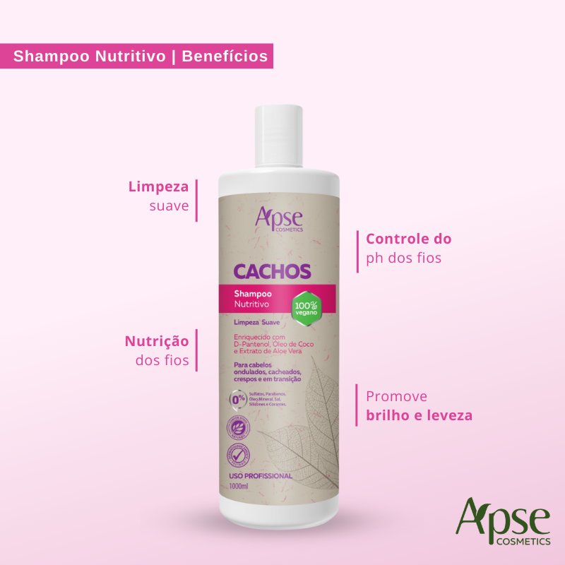 Apse Cosmetics Apse Cosmetics - Kitão Curls 33.8 fl oz - Shampoo and Conditioner (2 ITEMS)