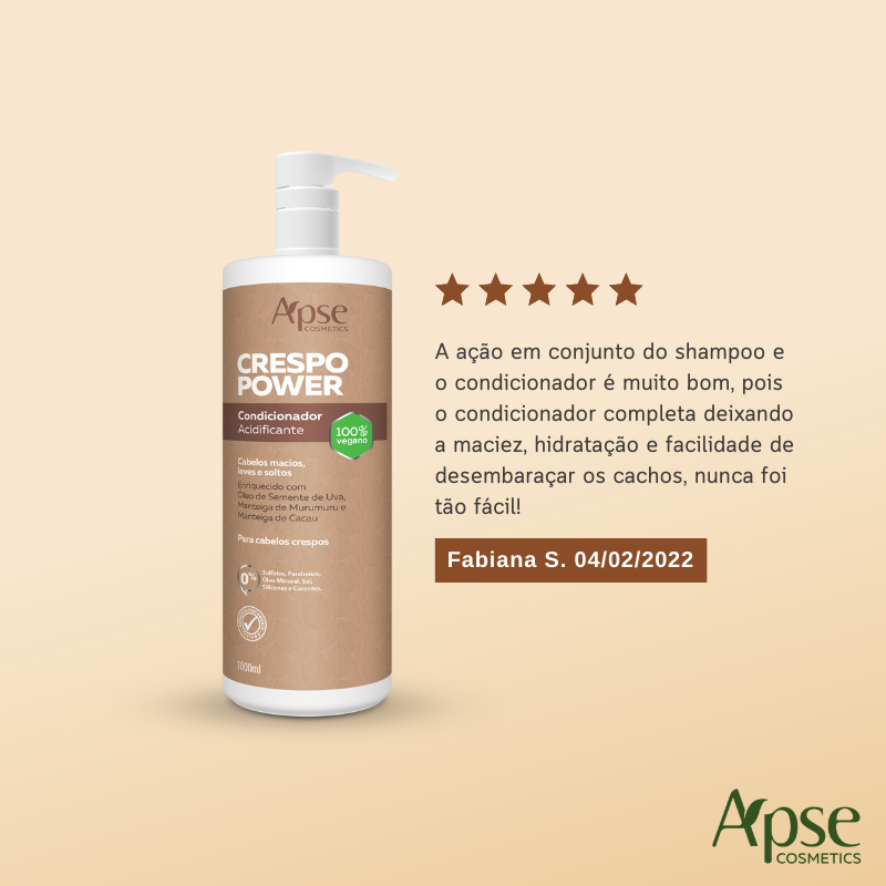 Apse Cosmetics Apse Cosmetics - Kitão Curly Power - Co Wash and Conditioner (2 ITEMS)