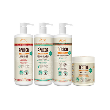 Apse Cosmetics Combing Cream Apse Cosmetics - Kitão Africa Baobab - Shampoo, Conditioner, Hair Mask, and Styling Cream (4 ITEMS)