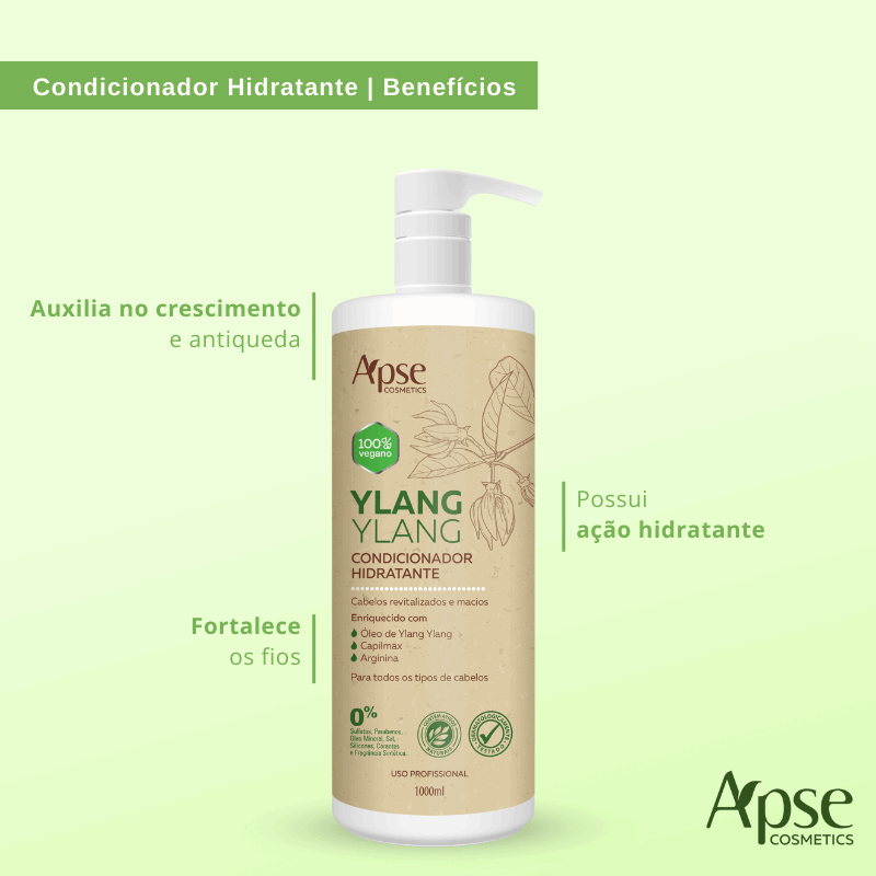 Apse Cosmetics Conditioner Apse Cosmetics - Moisturizing Conditioner Ylang Ylang 33.8 fl oz