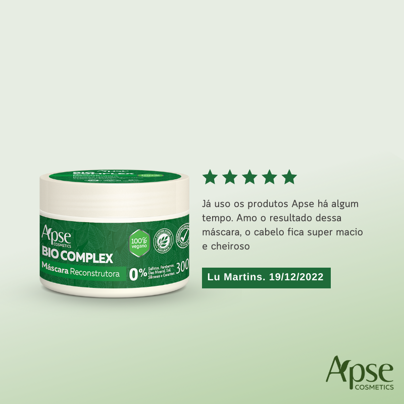 Apse Cosmetics Treatment Masks Apse Cosmetics - Bio Complex Reconstruction Mask 10.58 oz - Conditioning Treatment