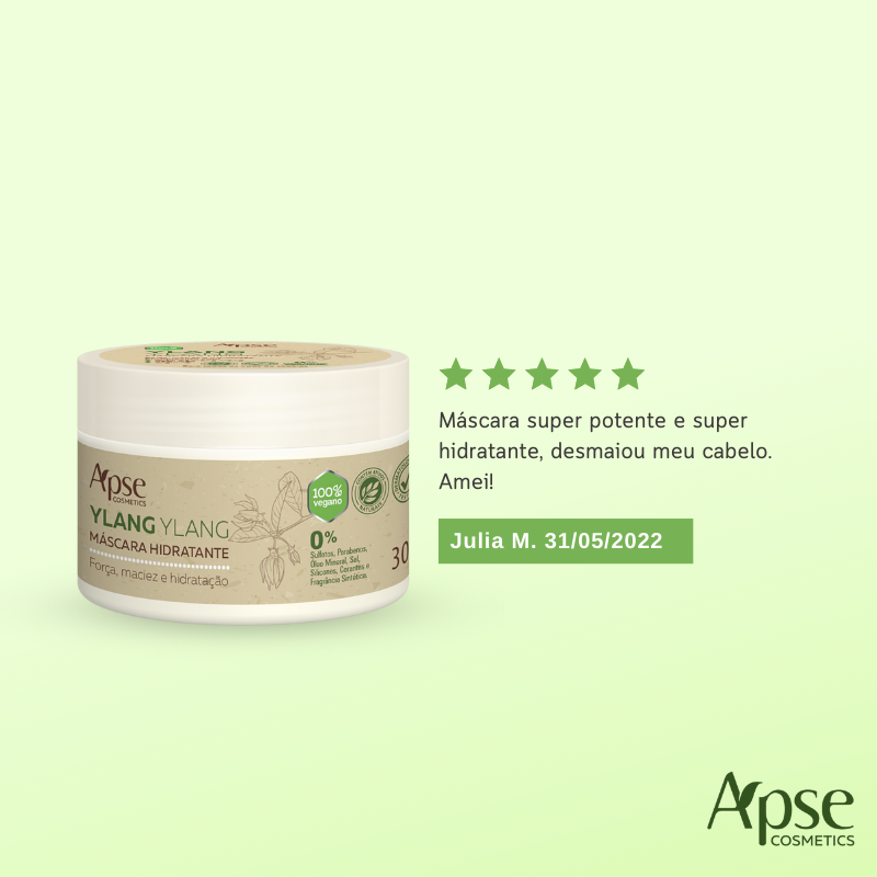 Apse Cosmetics Treatment Masks Apse Cosmetics - Hydrating Ylang Ylang Mask 10.58 oz - Conditioning Treatment