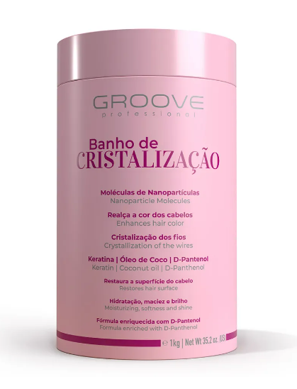 Groove Hair Mask Crystallization Bath Keratin Coconut D-Panthenol Hydration Mask 1Kg - Groove