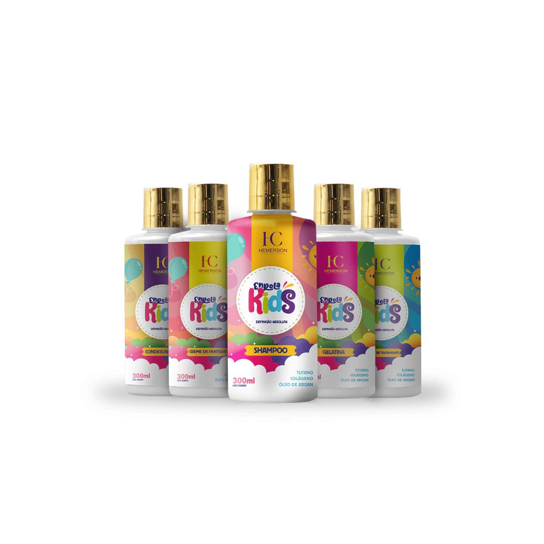 HEMERSON DOS CACHOS Hemerson dos Cachos Enrola Kids Curly Wavy Maintenance Treatment 5x300ml (16.9 fl oz)