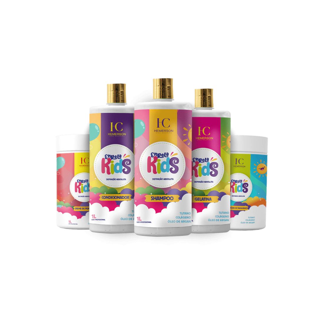 HEMERSON DOS CACHOS Hemerson dos Cachos Enrola Kids Curly Wavy Professional Treatment 5x1l (5x 35 fl oz)