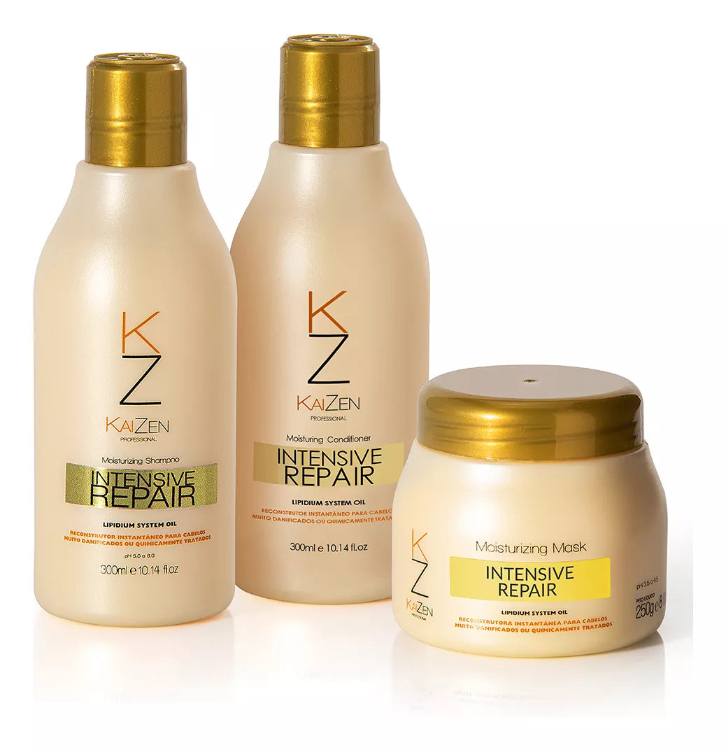 Kaizen Home Care Set Intensive Repair Moisturizing Lipidium System Nourishing Kit 3 Prod. - Kaizen