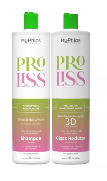 My Phios Home Care Set Progressive Brush Hair Straightening Volume Reducer Proliss Kit 2x1L - My Phios