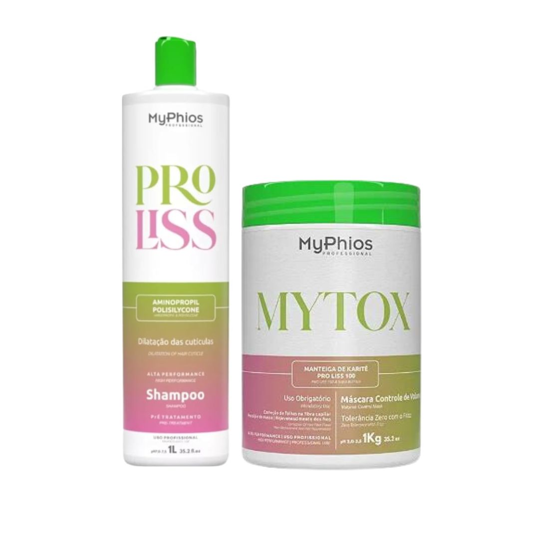 MY PHIOS My Phios Cleansing Shampoo + MyTox Deep Hair Mask Hair Straightening Kit 2x1