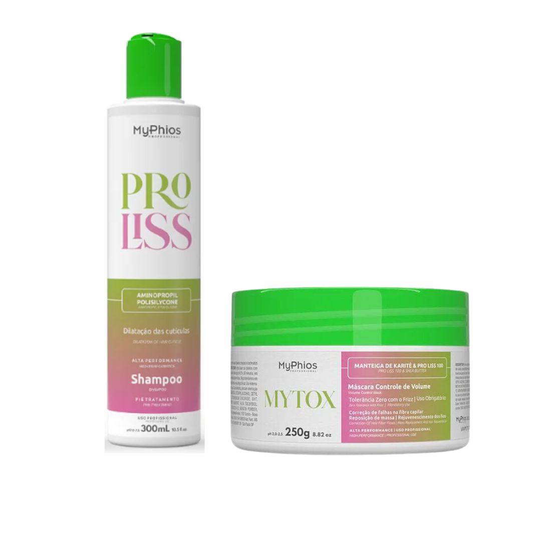 MY PHIOS My Phios Cleansing Shampoo + MyTox Deep Hair Mask Hair Straightening Kit