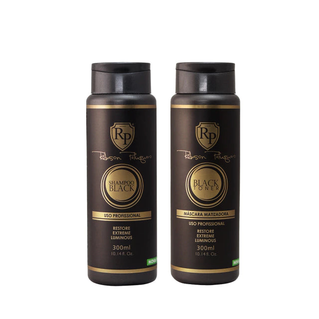 Robson Peluquero Home Care Set Robson Peluquero Home Care Black / Silver Kit 2x300ml / 2x 10.1 Oz