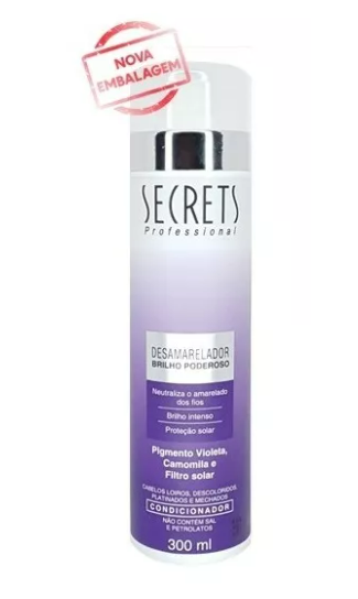 Secrets Hair Color De-yellowing Blond Bleached Hair Yellow Neutralizing Conditioner 300ml - Secrets