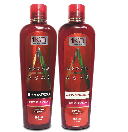 1Ka Home Care Argan and Açai Pos Progress Shampoo and Conditioner Maintenance Kit 2x500ml - 1Ka