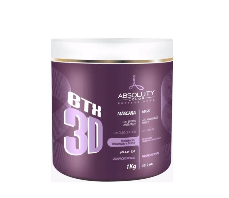 Absoluty Color Brazilian Keratin Treatment Hair Botox BTX 3D Anti Frizz Effect Ojon Oil Treatment Mask 1Kg - Absoluty Color