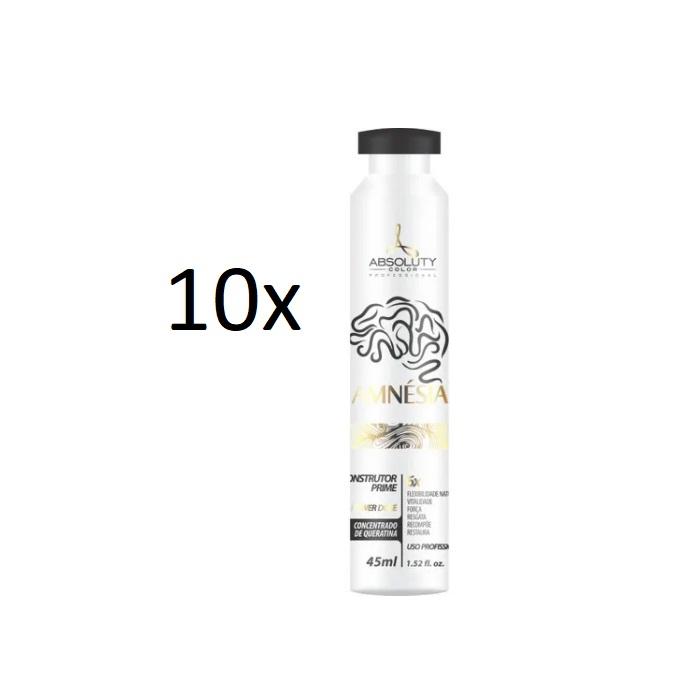 Absoluty Color Home Care Amnésia Reconstructor Prime Keratin Treatment Ampoules 10x45ml  - Absoluty Color