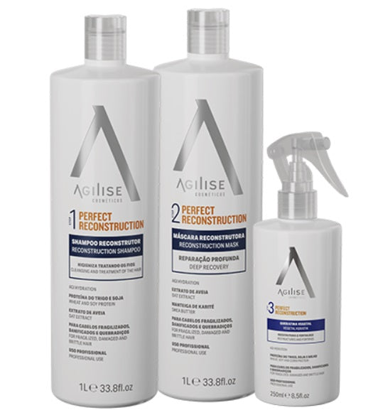 Agilise Professional Brazilian Keratin Treatment Agi Deep Hydration RP Treatment Reconstructor Kit 3 Products - Agilise Professional