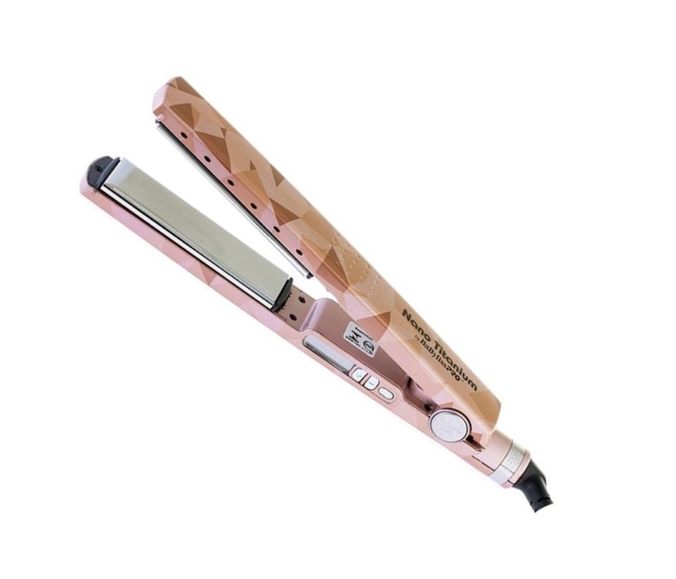 Babyliss Flat Iron MiraCurl PRO Nano Titanium Vetro Rose Gold 1 1/4 Board 110V 127V 450F - Babyliss