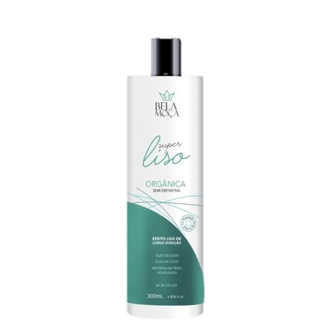 Bela Moça Brazilian Keratin Treatment Super Smooth Semi Definitive Organic Single Step Treatment 1L - Bela Moça