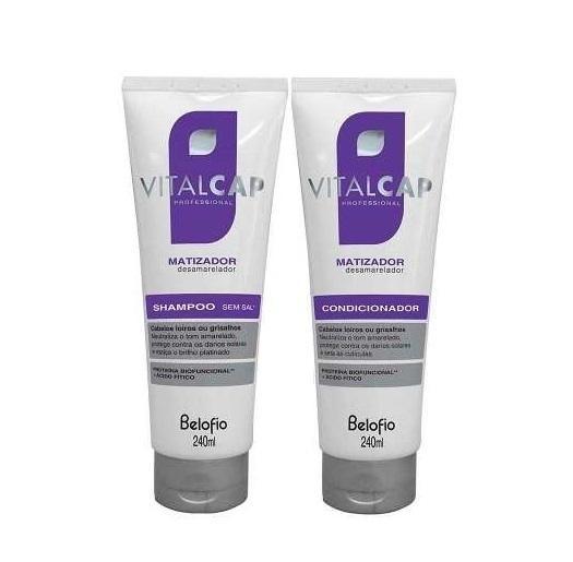 Professional Vitalcap Blond and Grey Hair Tinting Anti Yellow 2x240ml - BeloFio