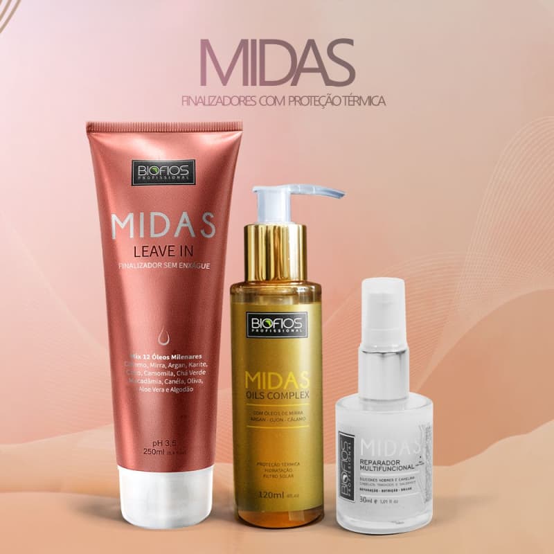 Biofios Profissional Hair Styling Products Biofios Profissional Kit Love Midas (3 Products)