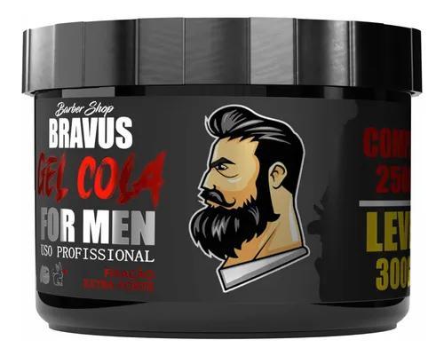 Bravus Men's Treatment Gel Cola Extra Fort Light 300g Bravus Best Alpha Looks - Bravus