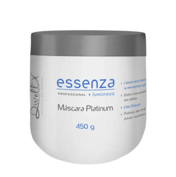 Dwell'x Hair Care Essenza Platinum Blond Bleached Hair Color Maintenance Mask 450g - Dwell'x
