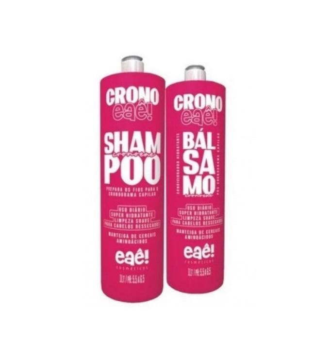 Eaê Cosmetics Home Care Chronoeaê Balm Cereals Butter Amino Acids Hair Schedule Kit 2x1L - Eaê Cosmetics