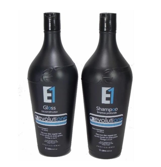 Ecoplus Brazilian Keratin Treatment Evolutione Inca Oil Reconstruction Treatment Progressive Brush Kit 2x1 - Ecoplus