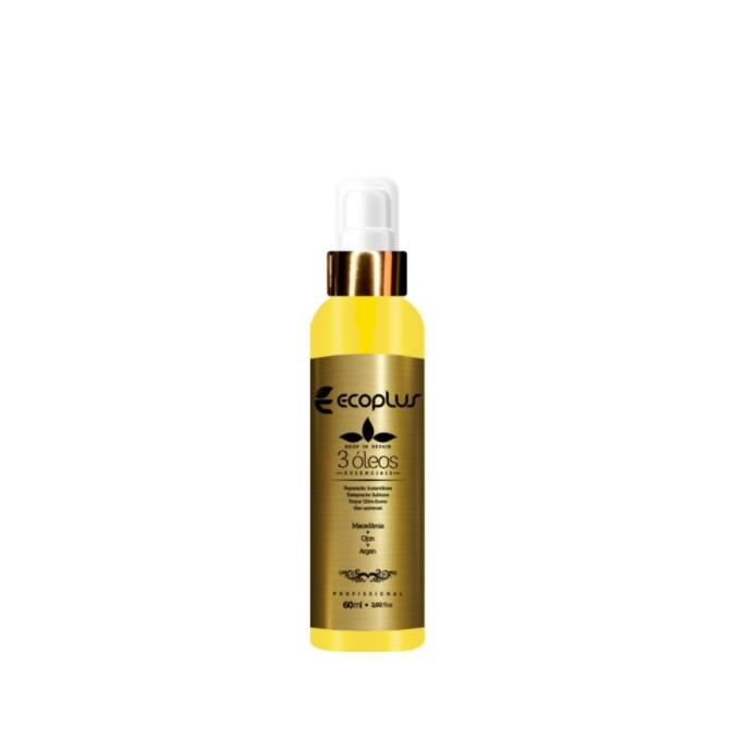 Ecoplus Home Care Macadamia Ojon Argsn 3 Oils Repairing Finisher Hair Treatment 60ml - Ecoplus