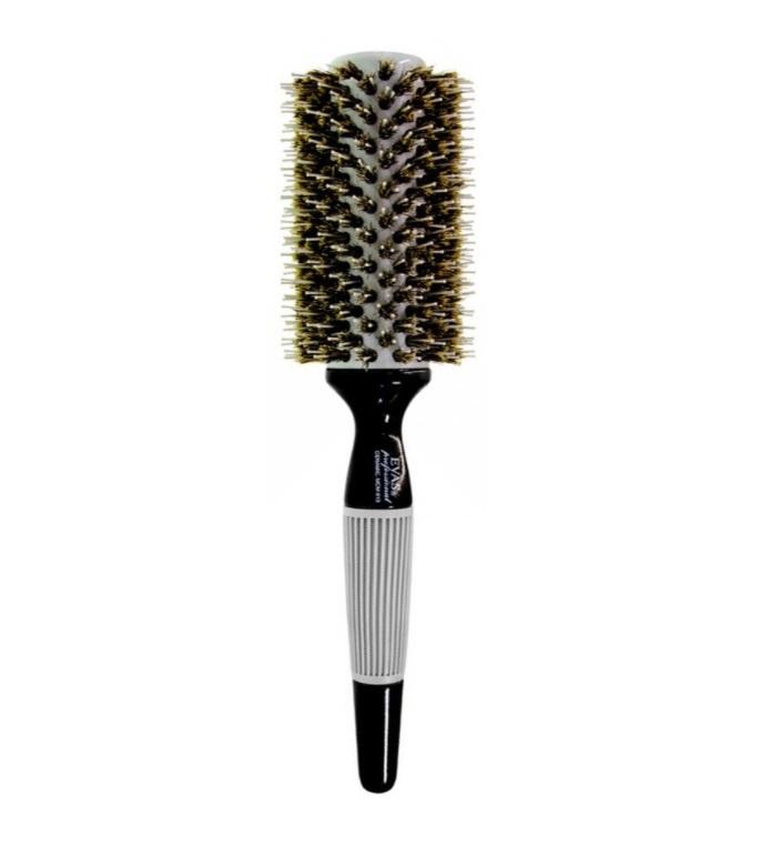 Evas Brushes Professional Ceramic Wooden Natural / Nylon Bristles Hair Brush MC 603 - Evas