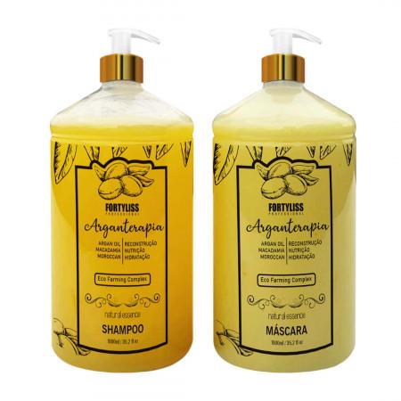 Brush Progressive Eco Farming Complex Natural Argan Therapy 2x1L - Forty Liss