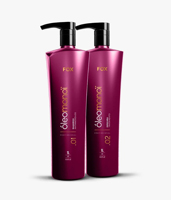 Fox Brazilian Keratin Treatment Professional Volume Reducer Botox Monoi Oil 2x1L - Fox