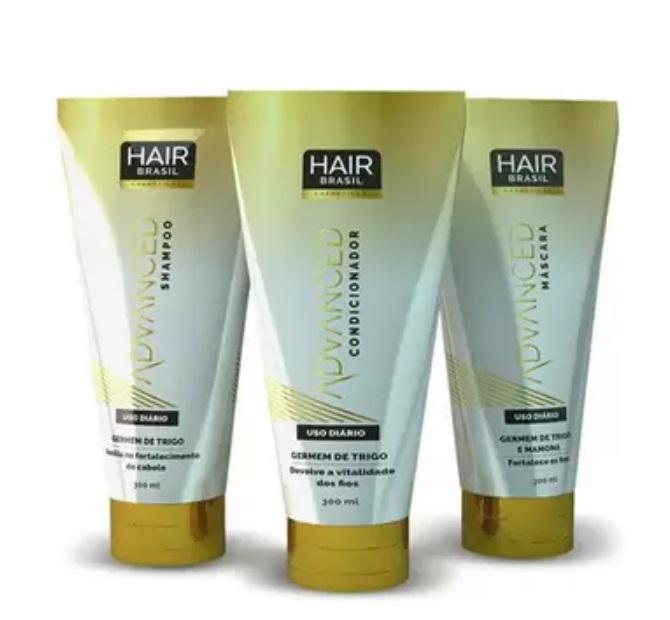 Hair Brasil Home Care Advanced Wheat Germ Daily Maintenance Home Care Kit 3x250 - Hair Brasil