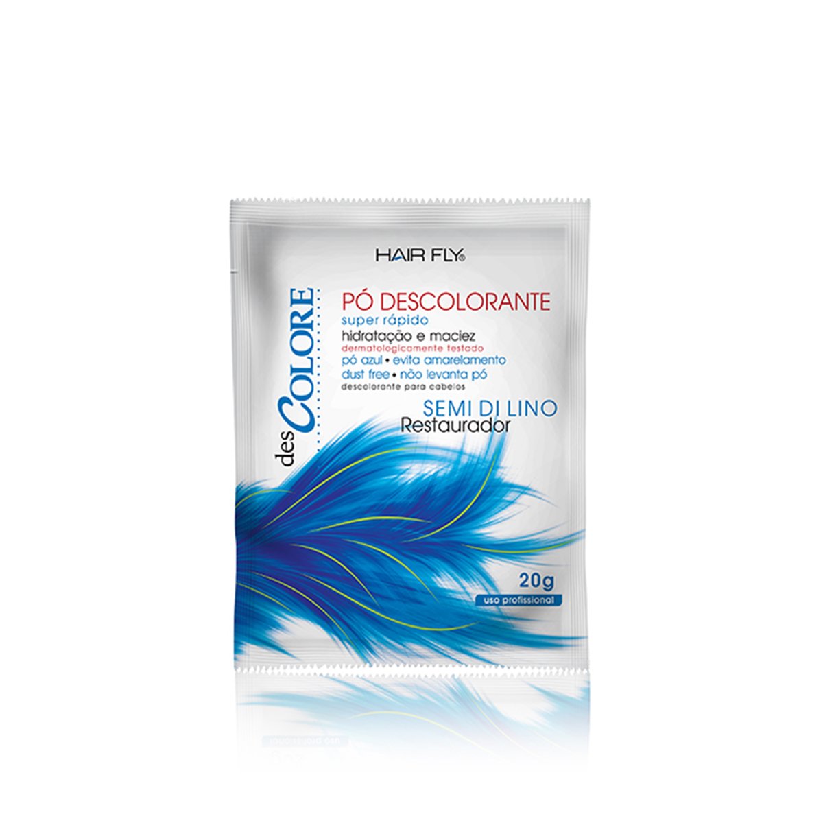 Hair Fly Toning Hair Fly Powder Decolorant Discolore Semi Di Lino 20g