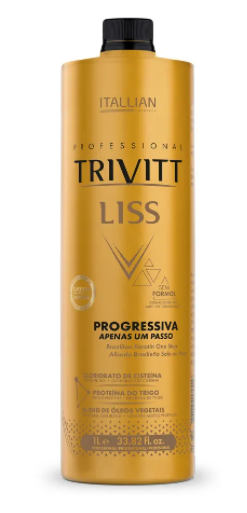 Itallian Hair Tech Brazilian Keratin Treatment 12 Oils Blend New Trivitt Liss Progressive Single Step 1L - Itallian Hair Tech