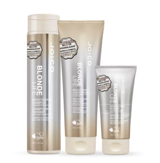 Joico Brazilian Keratin Treatment Blonde Life Illuminating Hydration Moisturizing Treatment Kit 3 Products - Joico