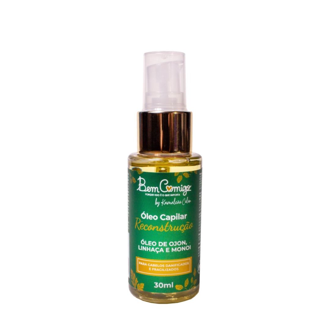 Kamaleão Color Hair Care Bem Comigo Hair Reconstruction Oil Ojon Linseed Monoi 30ml - Kamaleão Color