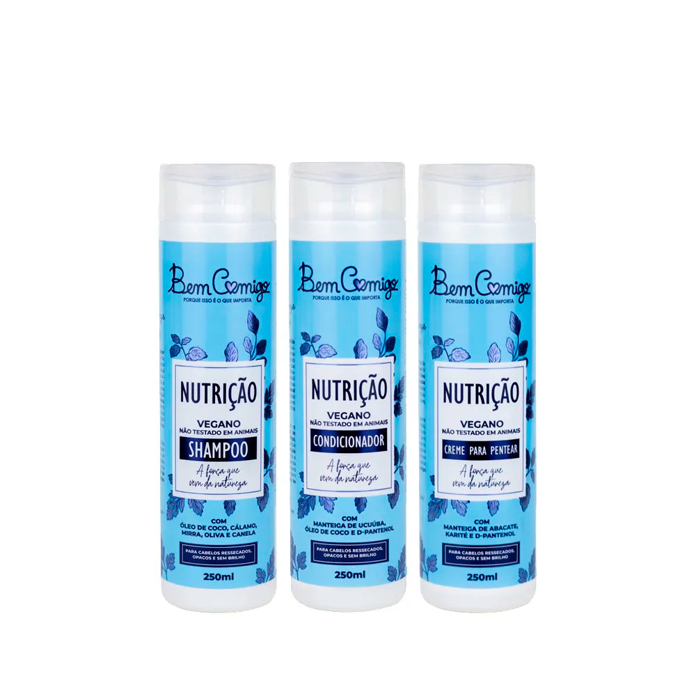 Kamaleão Color Hair Care Kits Nutrition Nourishing Vegan Home Care Treatment Kit 3x250ml - Kamaleão Color