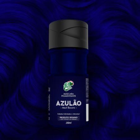 Kamaleão Color Home Care Brazilian Azulão Dark Blue Tinting Pigment Vegan Mask 150ml - Kamaleão Color