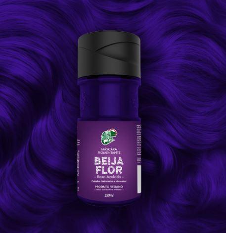 Kamaleão Color Home Care Brazilian Beija-Flor Bluish Purple Tint Pigment Vegan Mask 150ml - Kamaleão Color