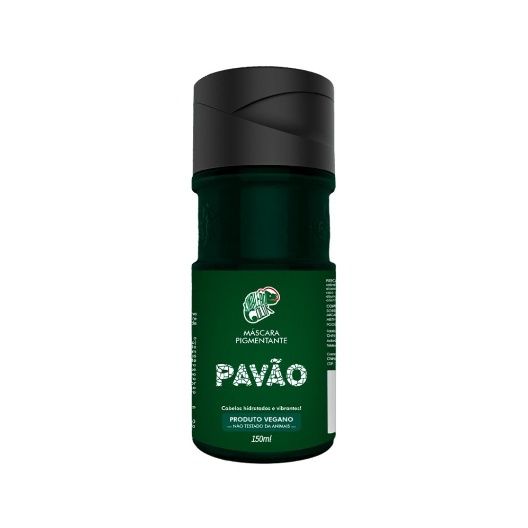Kamaleão Color Home Care Brazilian Pavão Green Tinting Pigment Vegan Mask 150ml - Kamaleão Color