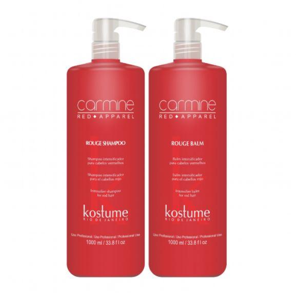 Kostume Brazilian Keratin Treatment Professional Rouge Carmine Red Apparel Hair Color Intensifier Kit 2x1L - Kostume