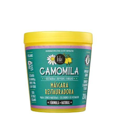 Lola Cosmetics Hair Mask Vegan Natural Formula Chamomile Restorative Shine Mask 230g - Lola Cosmetics