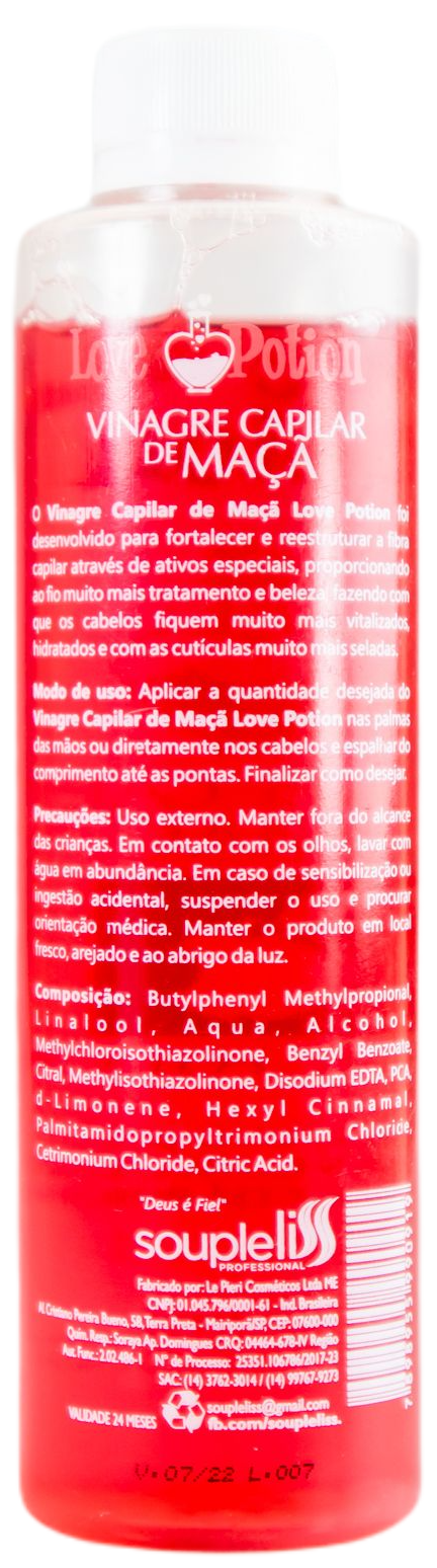 Love Potion Brazilian Keratin Treatment Brazilian Magic Potion Apple Capillary Vinegar Treatment 300ml - Love Potion