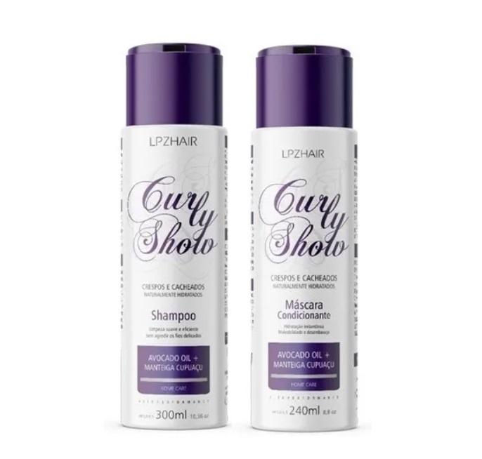 Lpzhair Home Care Curly Show Curls Activator Avocado Oil Cupuaçu Butter Kit 2 Itens - Lpzhair