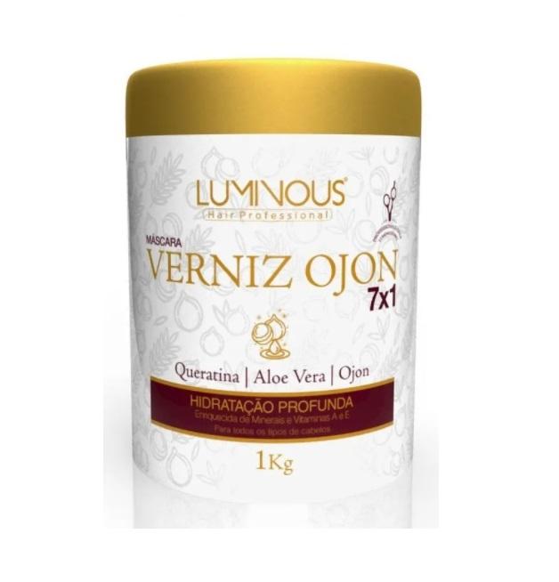 Luminous Hair Hair Mask Verniz Ojon Keratin Aloe Vera 7x1 Deep Moisturizing Hair Mask 1Kg - Luminous