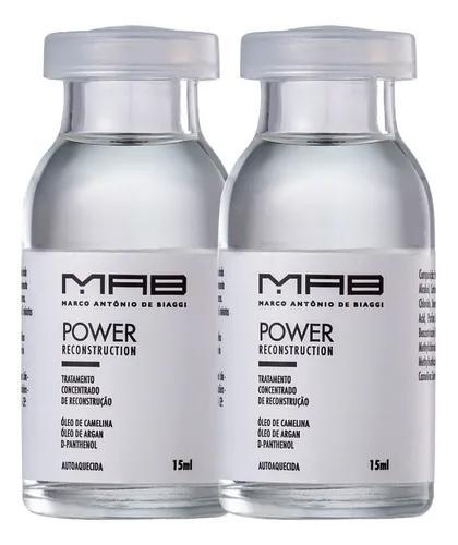 MAB Ampoules Ampoules Reconstructor Mab Marco Antônio De Biaggi Power 2u - MAB