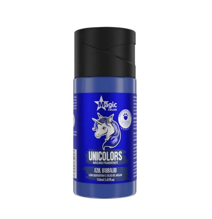 Magic Color Brazilian Keratin Treatment Unicolors Blue Azul Babbaloo Tinting Toning Pigmenting Mask 150ml - Magic Color