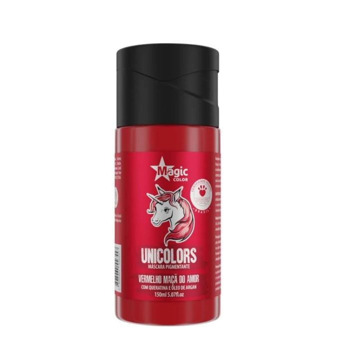 Magic Color Brazilian Keratin Treatment Unicolors Red Vermelho Maça do Amor Tinting Pigmenting Mask 150ml - Magic Color