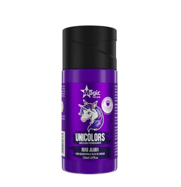 Magic Color Brazilian Keratin Treatment Unicolors Roxo Jujuba Purple Jujube Tinting Pigmenting Mask 150ml - Magic Color