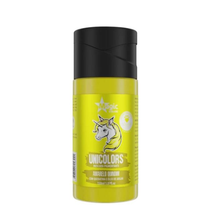 Magic Color Brazilian Keratin Treatment Unicolors Yellow Amarelo Quindim Toning Pigmenting Mask 150ml - Magic Color